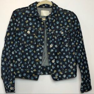 RARE Coach Prairie Floral Denim Jean Jacket 58347